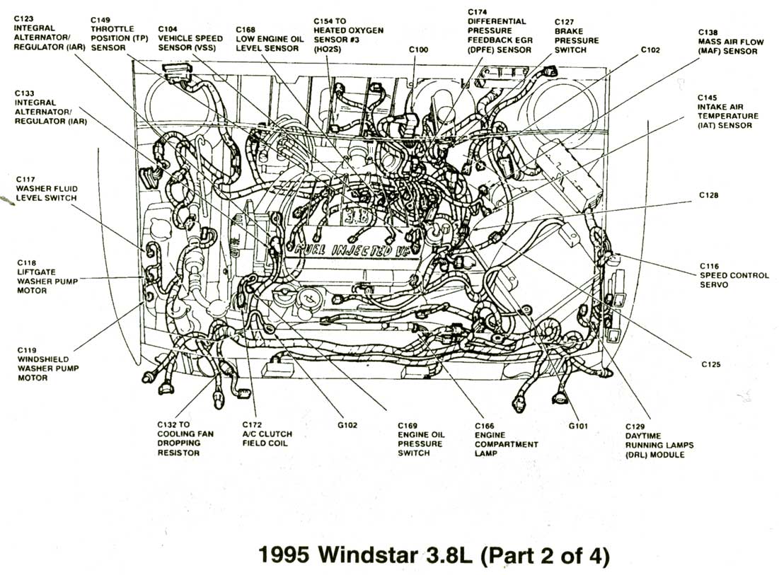 Windstar 3.8L 1995  2 часть