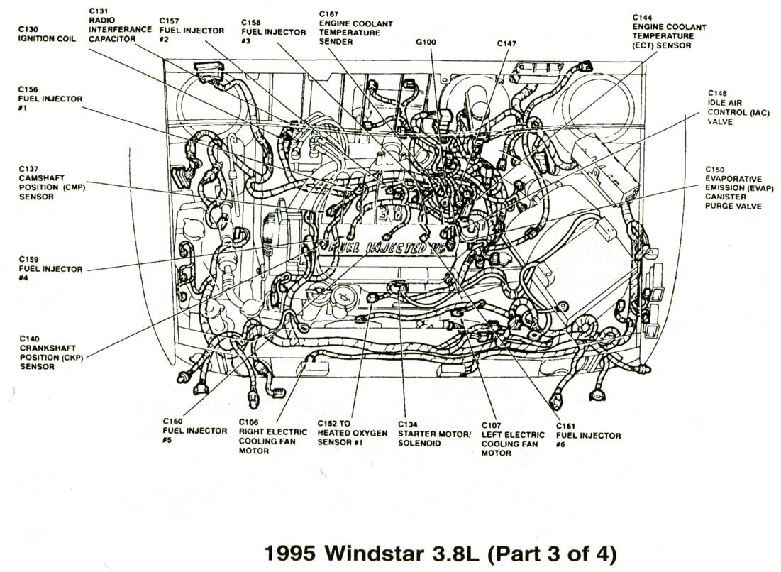 Windstar 3.8L 1995 3 часть