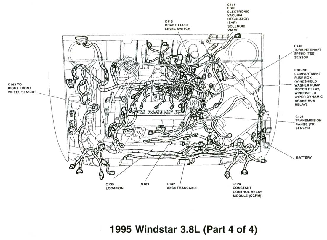 Windstar 3.8L 1995 4 часть
