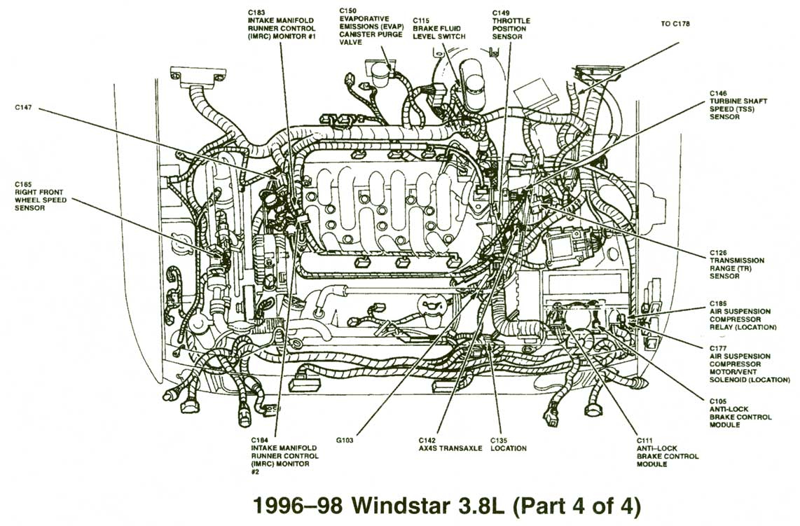 Windstar 3.8L 1996-98 4 часть